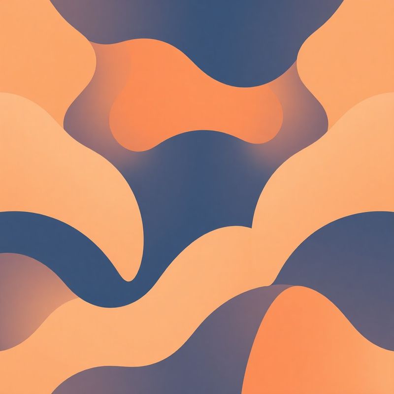 Motivo geometrico astratto in tonalità indigo che rappresenta una tabella prezzi